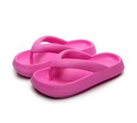 NIBESSER Infradito Donna Uomo con Suola Spessa Sandali Infradito Estivo Comode da Mare Piscina Ciabatte Infradito Nuvola Morbide Antiscivolo per Casa ad Asciugatura Rapida, Fucsia, 42/43 EU