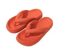 NIBESSER Infradito Donna Uomo con Suola Spessa Sandali Infradito Estivo Comode da Piscina Mare Ciabatte Infradito Nuvola Antiscivolo Morbide per Casa ad Asciugatura Rapida, Arancione, 38/39 EU