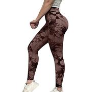 NIBESSER Leggins Sportivi Donna Push Up Pantaloni Palestra Donna Elastici Anticellulite Leggings Modellante a Vita Alta Senza Cuciture Morbidi per Yoga Fitness Corsa, Marrone, S