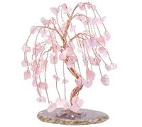 NIBHZ Albero dei Soldi di Cristallo curativo dei Chakra, Mini Albero di Pietre preziose Arcobaleno Ornamenti Feng Shui Figurine dell'albero di Cristallo curativo,E
