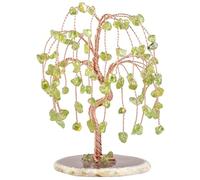 NIBHZ Albero dei Soldi di Cristallo curativo dei Chakra, Mini Albero di Pietre preziose Arcobaleno Ornamenti Feng Shui Figurine dell'albero di Cristallo curativo,D