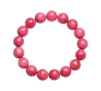 NIBHZ Bracciale Power Stone Quarzo Rosa Pietra Naturale Cristallo Cremisi Migliora la Fortuna nel Matrimonio e nell'amore,A,11.5~12mm