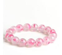 NIBHZ Bracciale Power Stone Quarzo Rosa Pietra Naturale Cristallo Cremisi Migliora la Fortuna nel Matrimonio e nell'amore,B,10~11.4mm