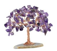 NIBHZ Chakra Albero della Vita, Decorazioni per Alberi di Denaro, Cristalli e Pietre curative, Pietre preziose di energia positiva Reiki, Scrivania da Ufficio Decorazioni Feng Shui,D