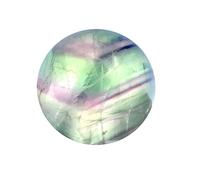 NIBHZ Figurina di Scultura con Sfera di divinazione con Sfera di Cristallo di Fluorite Naturale/Diaspro con Decorazioni per la casa,35~40mm