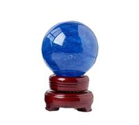 NIBHZ Ornamenti con Sfera di Cristallo di Fusione, Tutti I Desideri Saranno Esauditi, Arriverà La Fortuna, Ornamenti di Cristallo Blu, Sfera di Fusione Blu,Blue-70mm