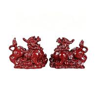 NIBHZ Ornamento Pixiu cinabro - Regalo per la casa o L'Ufficio