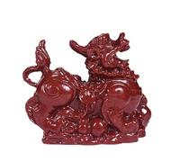 NIBHZ Ornamento Pixiu cinabro - Regalo per la casa o L'Ufficio