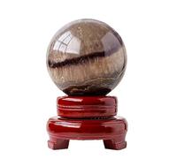 NIBHZ Sfera di Cristallo di Fluorite - Sfera di Pietra curativa Naturale Lucida per Meditazione, Lavoro energetico, Decorazione Feng Shui, bilanciamento dei Chakra,50~55mm