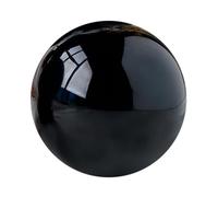 NIBHZ Sfera di guarigione Naturale con Sfera di Cristallo di Ossidiana Nera per Protezione, radicamento, Meditazione e Pulizia dell'energia Spirituale,200mm