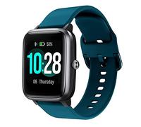 Niboow 19mm Cinturino per ID205L ID205S ID205G ID215G ID216 SW020 SW021 SW023 YM020 YM021 YM023, Silicone Sportivo Sostitutivo Cinturino per Blackview R3/R3 Pro/Uwatch3/Uwatch GT/Uwatch Ufit-Verde