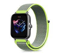Niboow 20mm Cinturino per Amazfit GTR Mini/GTS 4/GTS 3/GTS 4 Mini/GTS 2 Mini/GTS 2e/GTS 2/GTS/GTR 42mm, Uomini Donne Nylon Cinturino per Amazfit Bip 3 PRO/Bip 3/Bip S/Bip Lite/Bip U PRO-Giallo