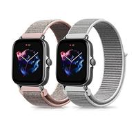 Niboow 20mm Nylon Cinturino per Amazfit GTR Mini/GTS 4/GTS 4 Mini/Bip 3 Pro | per Amazfit Bip 3/T-Rex 3 Pro 44mm/Cheetah 2 Pro/Active 3 Intrecciato Ricambio Traspirante Leggero Cinturini