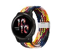 Niboow 22mm Cinturino Intrecciato per Garmin Venu 3/Forerunner 265/Forerunner 255/Forerunner 255 Music, Elastica Nylon Cinturini per Garmin Vivoactive 4/Venu 2/Huawei Watch 4/Watch 4 Pro-Sette Colori