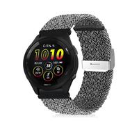Niboow 22mm Cinturino Intrecciato per Garmin Venu 3/Forerunner 265/Forerunner 255/Forerunner 255 Music, Elastica Nylon Cinturini per Garmin Vivoactive 4/Venu 2/Huawei Watch 4 Pro -Grigio
