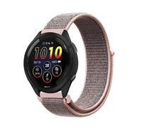 Niboow 22mm Cinturino per Garmin Forerunner 265/Forerunner 255/Forerunner 255 Music, Nylon Cinturino per Garmin Vivoactive 4/Venu 2/Amazfit GTR 4/GTR 3 Pro/Xiaomi Watch S1/S1 Active-Rosa