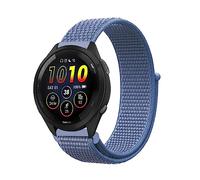 Niboow 22mm Cinturino per Garmin Forerunner 265/Forerunner 255/Forerunner 255 Music, Nylon Cinturino per Garmin Vivoactive 4/Venu 2/Amazfit GTR 4/GTR 3 Pro/Xiaomi Watch S1/S1 Active - Blu