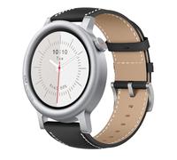 Niboow Cinturino Con Fibbia in Acciaio inossidabile per CMF by Nothing Watch 3 Pro, Morbido Retrò Pelle Cinturini per CMF by Nothing Watch 3 Pro - Nero