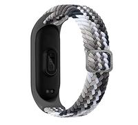 Niboow Cinturino Intrecciato Compatible con Xiaomi Mi Band 6/Mi Band 5/Mi Band 4/Mi Band 3, Regolabile Sportiva Ricambio Elastica Cinturino per Xiaomi Mi Band 6/Mi Band 5/Mi Band 4/Mi Band 3-Nero