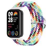Niboow Cinturino Intrecciato per Xiaomi Smart Band 9 Pro/Xiaomi Smart Band 8 Pro, Regolabile Sportiva Ricambio Elastica Cinturini per Xiaomi Redmi Watch 5 / Xiaomi Redmi Watch 4 - Arcobaleno