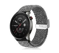 Niboow Cinturino per Amazfit Bip 5/GTR 4/GTR 3 PRO/GTR 3/GTR 2 eSIM/GTR 2e/GTR 47mm, 22mm Intrecciato Sportivo Nylon Cinturini per Amazfit Cheetah/Cheetah PRO/Stratos 3/Stratos 2s (Grigio)