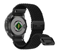 Niboow QuickFit 22mm Intrecciato Cinturino per Garmin Fenix 8/Fenix E 47mm/Fenix 7 Pro/Fenix 7/Fenix 6/Fenix 6 Pro, Traspirante Nylon Cinturini per Garmin Descent G2/Tactix 8 47mm - Nero