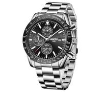 NIBOSI Orologi da uomo analogici al quarzo cronografo impermeabili data luminosa oro rosa argento orologio da polso uomo moda casual orologi per uomini classico elegante regalo orologio con cinturino