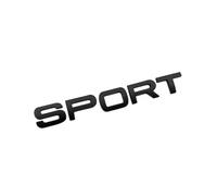 NIBOTT 3d ABS Bagagliaio di Un'auto Sport Distintivo Dell'emblema Misura for Land Rover Range Rover Evoque Sport SVR L494 494 L320 Logo Lettere adesivo Accessori (Color : Matt Black)