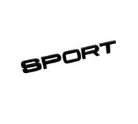 NIBOTT 3D ABS Bagagliaio di Un'auto Sport Distintivo Dell'emblema Misura for Land Rover Range Rover Evoque Sport SVR L494 494 L320 Logo Lettere Adesivo Accessori (Color : Glossy Black)
