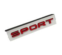 NIBOTT 3d ABS Bagagliaio di Un'auto Sport Distintivo Dell'emblema Misura for Land Rover Range Rover Evoque Sport SVR L494 494 L320 Logo Lettere adesivo Accessori (Color : Red Black)