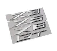NIBOTT 3D ABS Cromato Logo X3 X5 X6 GT Emblema Distintivo Dell'automobile Tronco Decalcomania Misura For BMW X5 E70 E53 F15 G05 X3 X5 X6 GT Stikcer Accessori (Size : X5)