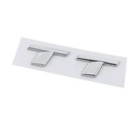 NIBOTT 3d ABS Cromato Nero TT Logo Lettere Bagagliaio di Un'auto Distintivo Dell'emblema Della Decalcomania Misura for Audi TT RS MK1 8N 8J MK3 8S MK2 TT Adesivo Accessori (Color : Chrome TT)