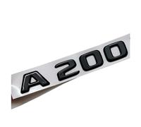 NIBOTT 3D ABS Nero lucido Auto Lettere Baule posteriore Badge Decal A200 4MATIC Adesivo emblema adatto for Mercedes A200 W176 W177 Logo Accessori (Color : A200)