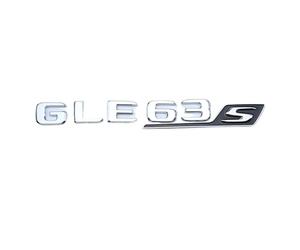 NIBOTT 3D ABS Nero Parafango Auto Decalcomania V8 BITURBO Tronco Posteriore Emblema Adesivo Logo GLE63S Distintivo Adatto for Mercedes AMG GLE 63 S W167 W166 C292(Black Silver)