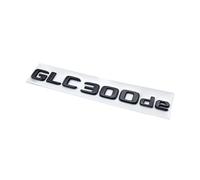 NIBOTT 3D Chrome Lettere Nere GLC300de GLC300e GLC350e GLC400e 4Matic Emblema Adatto for Mercedes Benz GLC X253 Bagagliaio di Un'auto Logo Adesivo (Color : GLC300de, Size : Giossy black)