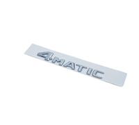 NIBOTT 3D Chrome Lettere Nere GLC300de GLC300e GLC350e GLC400e 4Matic Emblema Adatto for Mercedes Benz GLC X253 Bagagliaio di Un'auto Logo Adesivo (Color : 4Matic-01, Size : Silver)