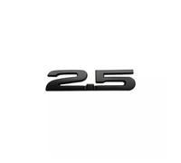 NIBOTT 3D Metallo Argento Nero Logo 2.0 2.5 Emblema Distintivo Auto Tronco Decalcomania Misura for Mazda 2.0 2.5 Stikcer Accessori(Black 25)