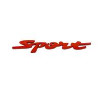 NIBOTT 3D Metallo Cromato Nero Rosso Sport Logo Lettere Auto Distintivo Dell'emblema della Decalcomania Misura Fit for Suzuki Swift ZC31 ZC32 ZC33S Sport Adesivo Accessori (Color : Black 01)