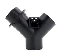 NIBOTT 60mm / 75mm 1 valvola Aletta Regolabile Aria Diesel riscaldatore sfiato canalizzazione Ramo Splitter Tubo Uscita Raccordo connettore for Auto Camion(75mm Y 1 Valve)