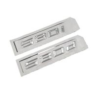 NIBOTT ABS 3D Lettere Auto Baule Posteriore Badge Decal Misura for BMW 530i 530d 535i 520i 520d 535d E39 E60 F10 E61 Emblema Logo Adesivo Accessori(520i)