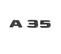 NIBOTT Adesivo Emblema Distintivo Posteriore in plastica Nera Lucida ABS A 45 A45 A35 for W176 AMG Classe A (Color : A35)