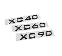 NIBOTT Auto ABS Baule Posteriore Lettere cromate Parola Logo Badge Emblem Decalcomanie Adesivo Adatto Fit for Volvo XC40 XC60 XC90 XC30 XC50 XC70 XC80 Accessori(Gloss Black,XC90)