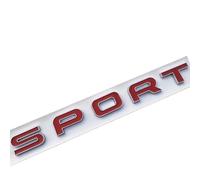 NIBOTT Car Styling ABS Rosso Argento SPORT Lettere Emblema Adesivo distintivo for baule posteriore for auto adatto Fit For Land Range Rover