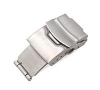 NIBOTT Cinturino in acciaio inossidabile Chiusura deployante 18mm 20mm 22mm 24mm Uomo Donna Argento spazzolato Cinturino cinturino for fibbia Accessori(24mm)