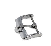 NIBOTT Guarda Accessori Banda 12mm 14mm 16mm 18mm 20mm Adatta for Omega Fit for Seamaster Strap Watch Uomo Pin Assicurazione Fibbia Acciaio inossidabile Chiusura(Silver 20mm)