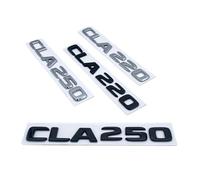 NIBOTT Lettere 3D CLA180 CLA200 CLA220 CLA250 CLA260 4Matic ABS Emblema adatto for Mercedes Benz C118 W117 Bagagliaio di un'auto posteriore Logo adesivo (Color : Glossy black, Size : CLA200d)