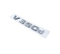 NIBOTT Lettere 3D V260L V220d V250d V300d Night Edition Emblema Adatto for Mercedes Adatto for Benz V W447 Distintivo Auto Targa Bagagliaio Logo Adesivo(Silver V350d)