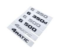 NIBOTT Lettere di Carattere Piatto 3D G350 G500 G350d G55 V8 Kompressor Emblema Adatto for Mercedes Adatto for Benz Classe G W463 Adesivo for targhetta del Bagagliaio dell'auto(Silver,G400d)