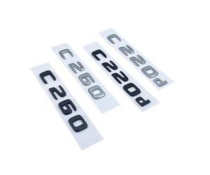 NIBOTT Lettere Nere Lucide 3D C180 C200 C220d C250d C260 C300d 4Matic ABS Emblema Adatto for Mercedes Adatto for Benz W205 Coupe Adesivo for Logo del Bagagliaio dell'auto(Glossy Black,C300d)