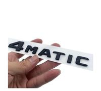 NIBOTT Misura for Mercedes Benz ABCEGS ML SL CL GLA CLA Classe AMG 4MATIC 4 MATIC Tronco Cromato Nero Opaco Lettere Emblema Distintivo adesivo (Color : Matte black)